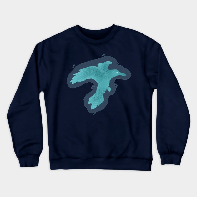 Spirit Raven Crewneck Sweatshirt by MorganColbornArt